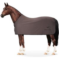 Equinate Abschwitzdecke Orlando aus Fleece mit Widerristpolster grau 1,55 m