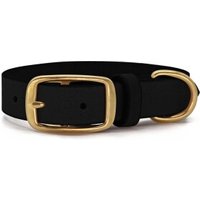 THE DOG IDEA Leder Halsband Schwarz M