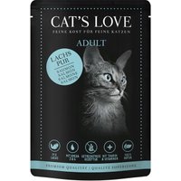 CAT'S LOVE mokra karma dla dorosłych kotów w galarecie Classic czysty łosoś z olejem z krokosza i pietruszką 12x85 g