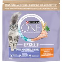 Purina ONE Croquettes pour Chat Spécial Pelage et Boules de Poils au Poulet 1,5 kg