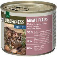 REAL NATURE WILDERNESS nourriture humide pour chat, adulte, Great Plains, poulet et lapin 24x200 g
