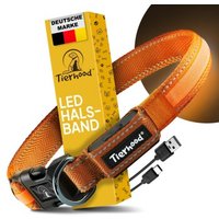 Tierhood Leuchtehalsband LED Halsband orange L