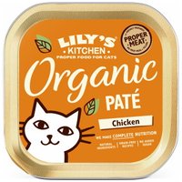 LILY'S KITCHEN nourriture humide chat adulte pâté bio Poulet 76x85 g