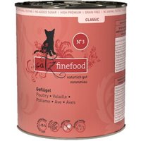 Catz finefood nourriture humide chat Classic adulte N° 3 volaille 24x800 g