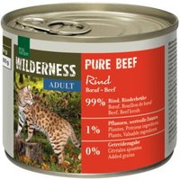 REAL NATURE WILDERNESS nourriture humide chat, adulte, Pure Beef, bœuf 24x200 g