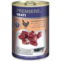 PREMIERE Meati nourriture humide pour chien, adulte Cœur de poulet 6x400 g
