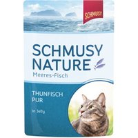 Schmusy Nature Nourriture humide marine pour chat adulte en gelée Thon Pur 96x100 g