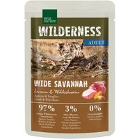 REAL NATURE WILDERNESS nourriture humide chat, adulte, Wide Savannah, agneau et sanglier 12x85 g