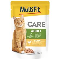 MultiFit Care nourriture humide pour chat adulte au poulet Poulet 48x85 g