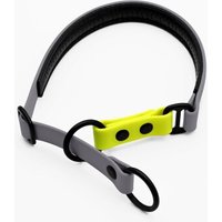 THE DOG IDEA Zugstopp Halsband Grau neon gelb XL