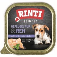 RINTI Feinest Adult Geflügel pur und Reh 44x150 g