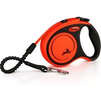 Flexi XTREME Gurt-Rollleine orange/ schwarz S, 5 m