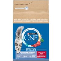 Purina ONE Croquettes pour Chat Stérilisé au Bœuf 3 kg