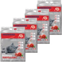 PREMIERE Litière agglomérante Excellent, parfumée à la rose 4x12 kg
