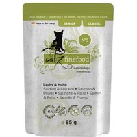 Catz finefood Nourriture humide chat Classic Senior No. 05 Saumon & Volaille 32x85 g