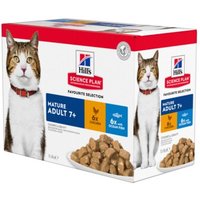 Hill's SCIENCE PLAN Mature Adult 7+ Huhn und Fisch Multipack 24x85 g