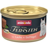 animonda vom Feinsten nourriture humide pour chat, Adult, Saumon et volaille 12x85 g