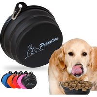Petsation Faltbarer Reisenapf 350+1000ml schwarz