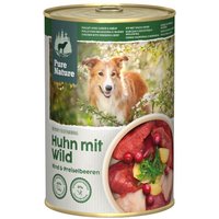 Pure Nature nourriture humide chien adulte 6 x 400 g Poulet avec gibier & bœuf