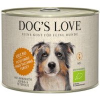 DOG'S LOVE BIO 6x200g Kalkoen met amarant en pompoen 6x200 g
