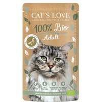 CAT'S LOVE Bio Nassfutter Katze Adult in Gelee Ente 6x100 g