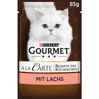 GOURMET A la Carte aliment humide pour chat Adulte Saumon aux savoureux légumes du potager 26x85 g