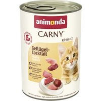 animonda Carny nourriture humide pour chaton pour chat Cocktail de volaille 24x400 g