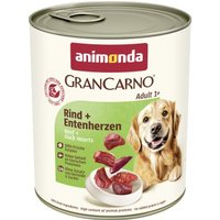 animonda GranCarno Original Adult Rind & Entenherzen 12x800 g