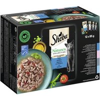 Sheba Nature's Collection w sosie Bogata różnorodność 12 x 85 g Wybór produktów z rybą