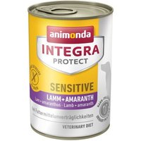 animonda Integra Protect nourriture humide pour chien, adulte, Sensitive Agneau et amaranthe 6x400 g