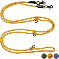 floxik-premium-fuehrleine-hund-hundeleine-3m-verstellbar-robuste-tauleine-fuer-kleine-mittelgro-e-hunde-orange-m