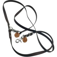 Wildfang Hundeleine "Meergeflüster" aus U.S. Biothane und Lederbutton mit Wildfang Logo (16 mm breit / 2,30 m lang)