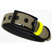 THE DOG IDEA Biothane Halsband Beige neon gelb XL