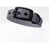 THE DOG IDEA Biothane Halsband Grau Schwarz L