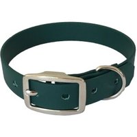 bio-leine 21-30cm HU Biothane Halsband dunkelgrün 40 cm, 50 cm