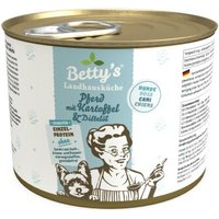 Betty's Landhausküche Pferd & Kartoffel & Distelöl 6 x 200g für Hund