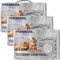 PREMIERE Carbon Control litière agglomérante Multi-Cat chat 3x12 l