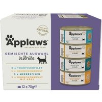 Applaws mokra karma dla dorosłych kotów w bulionie 12x70 g multipakiet Wybór mieszany