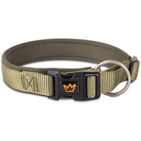Rudelkönig Hundehalsband - Gepolstertes Halsband Bella grün 45 cm, 50 cm