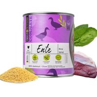 FAVLY Petfood Nassfutter Ente mit Hirse & Spinat 24x800 g