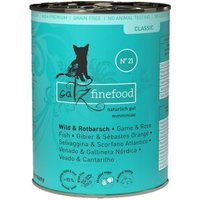 Catz finefood Nassfutter Katze Classic Adult No. 21 Wild & Rotbarsch 6x400 g