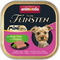 animonda Vom Feinsten nourriture humide pour chien, adulte, Mini 32x100 g Bœuf canard