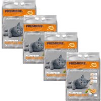 PREMIERE Litière agglomérante Excellent, parfum de fleur d’oranger 4x12 kg