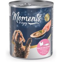 MOMENTS Adult 6x220g Huhn mit Lachs & Spinat