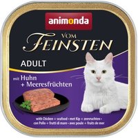 animonda Vom Feinsten nourriture humide pour chat, adulte, Poulet et fruits de mer 32x100 g