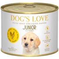 DOG'S LOVE Junior Pute mit Apfel & Zucchini 6x200 g