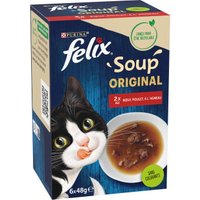 Felix Nourriture Humide Chat Soup Original Campagne 6x48 g