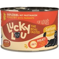 Lucky Lou Nourriture humide chat adulte Volaille 24x200 g
