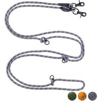 floxik-premium-fuehrleine-hund-hundeleine-3m-verstellbar-robuste-tauleine-fuer-kleine-mittelgro-e-hunde-grau-m