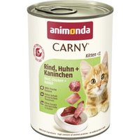 animonda Carny Kitten Rind, Huhn & Kaninchen 48x400 g